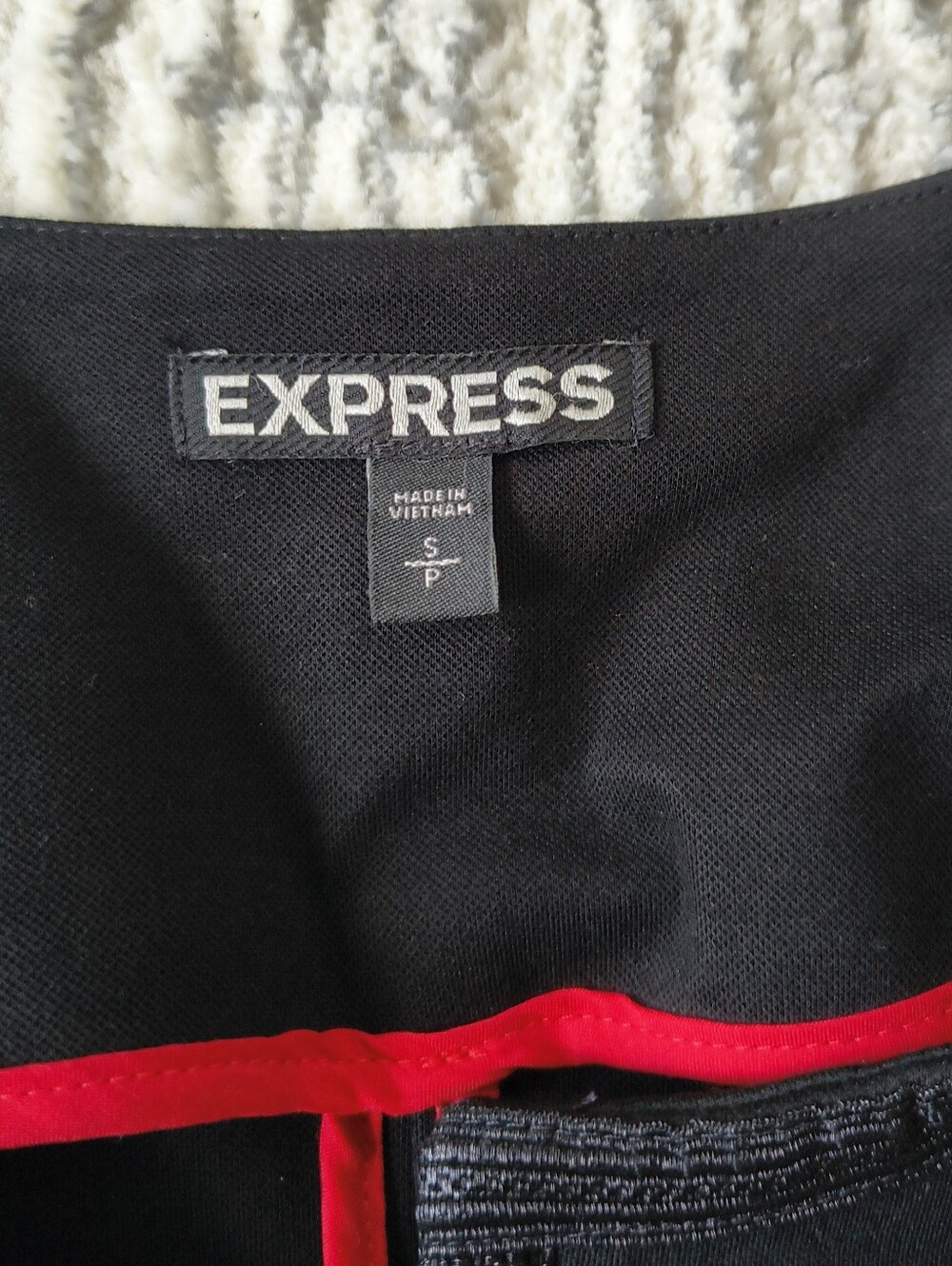 Express Black Military Blazer Jacket Gold Buttons - Picture 3 of 4